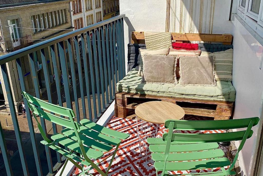 Joli T2 En Centre-Ville Lorient Avec Balcon Cosy Eksteriør bilde
